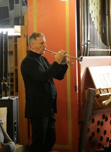 Martin Schmelcher an der Trompete